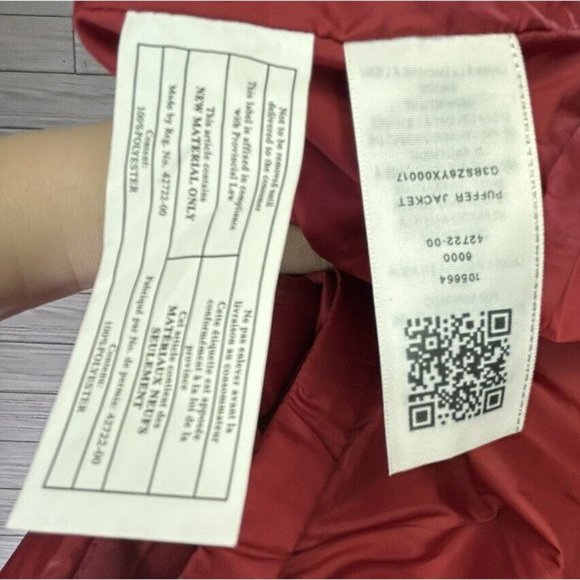 True Religion Men's World Tour Red Puffer Jacket Polyester Full Zip Size 2XL - Picture 3 of 8